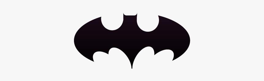 Simple Drawing Batman Logo Small, HD Png Download - kindpng
