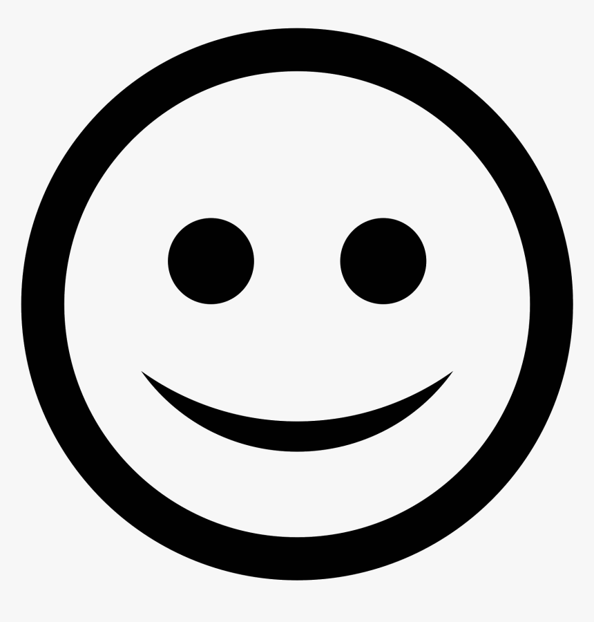 Happy Face Png - Smile Logo Black And White, Transparent Png, Free Download