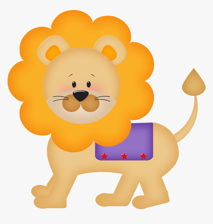 Lion Family Clipart At Getdrawings - Lion Circus Animals Clipart, HD Png Download, Free Download