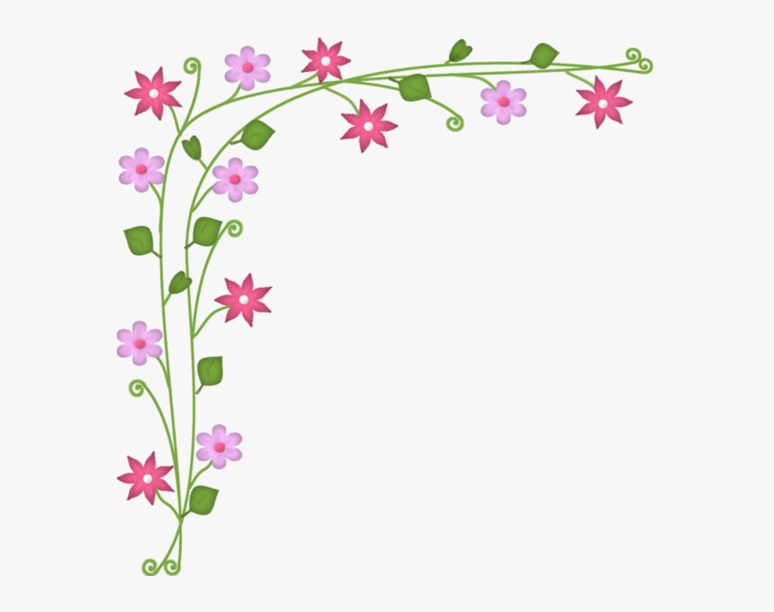 Transparent Small Flower Clipart - Small Flowers For Borders, HD Png Download, Free Download