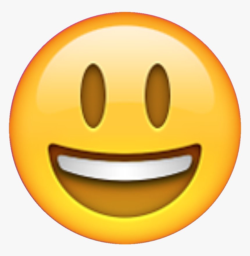 Emoji Smiley Face Png - Eyes Closed Smiling Emoji, Transparent Png, Free Download