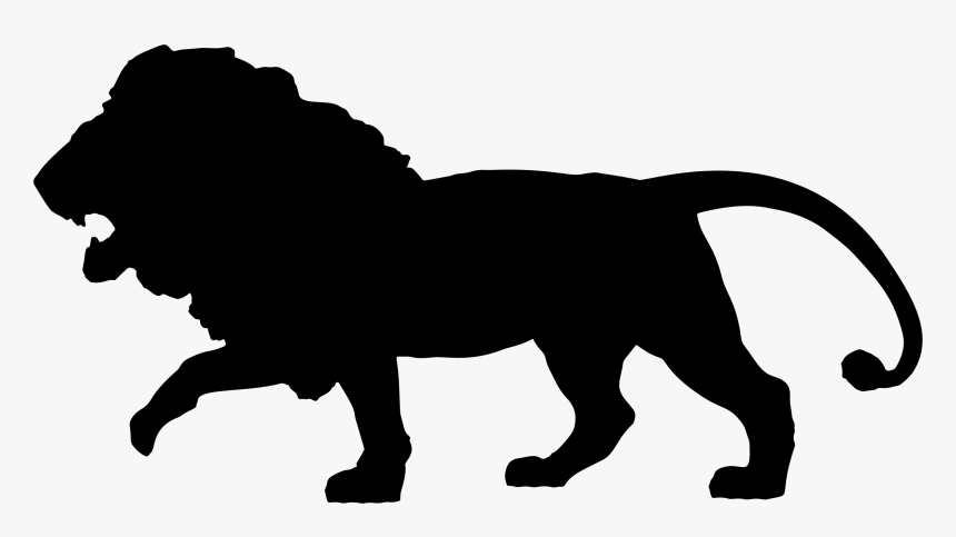 Silhouette African Wild Dog Lion Clip Art - Safari Animals Silhouette Clipart, HD Png Download, Free Download
