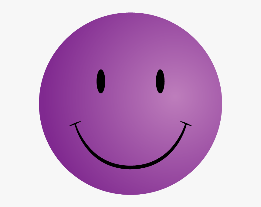 Free Printable Smiley Faces Clip Art - Purple Smiley Face, HD Png Download, Free Download