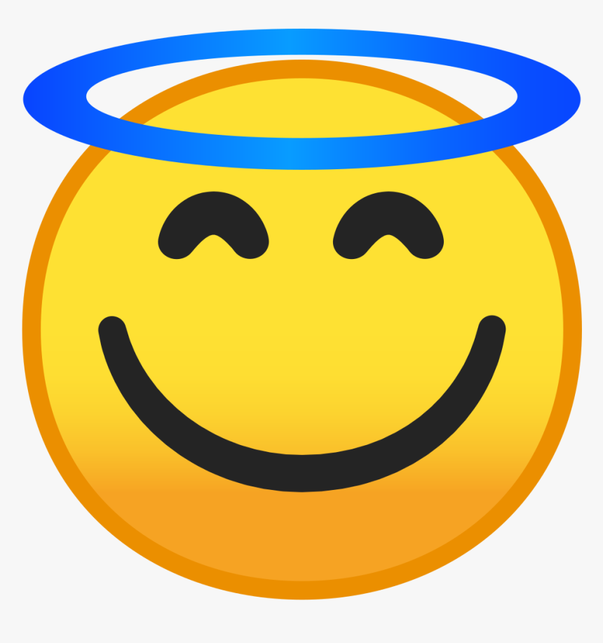 Smiling Face With Halo Icon - Emoji Faces, HD Png Download, Free Download