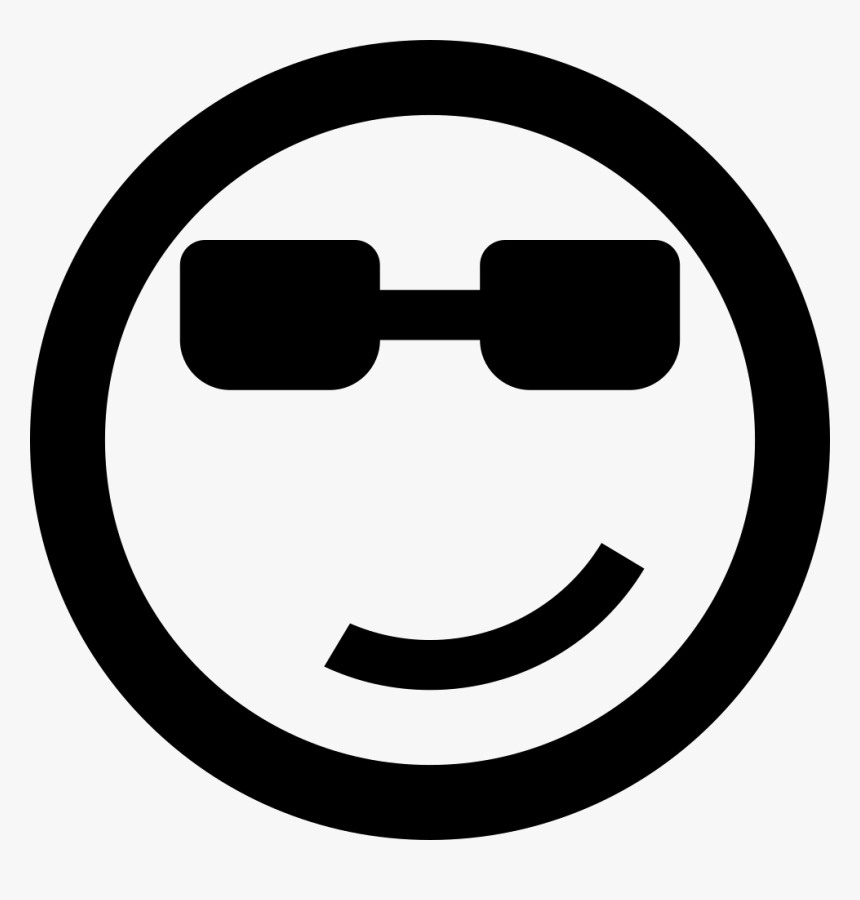 Cool Emoticon Smiley Face - Cool Icon, HD Png Download, Free Download