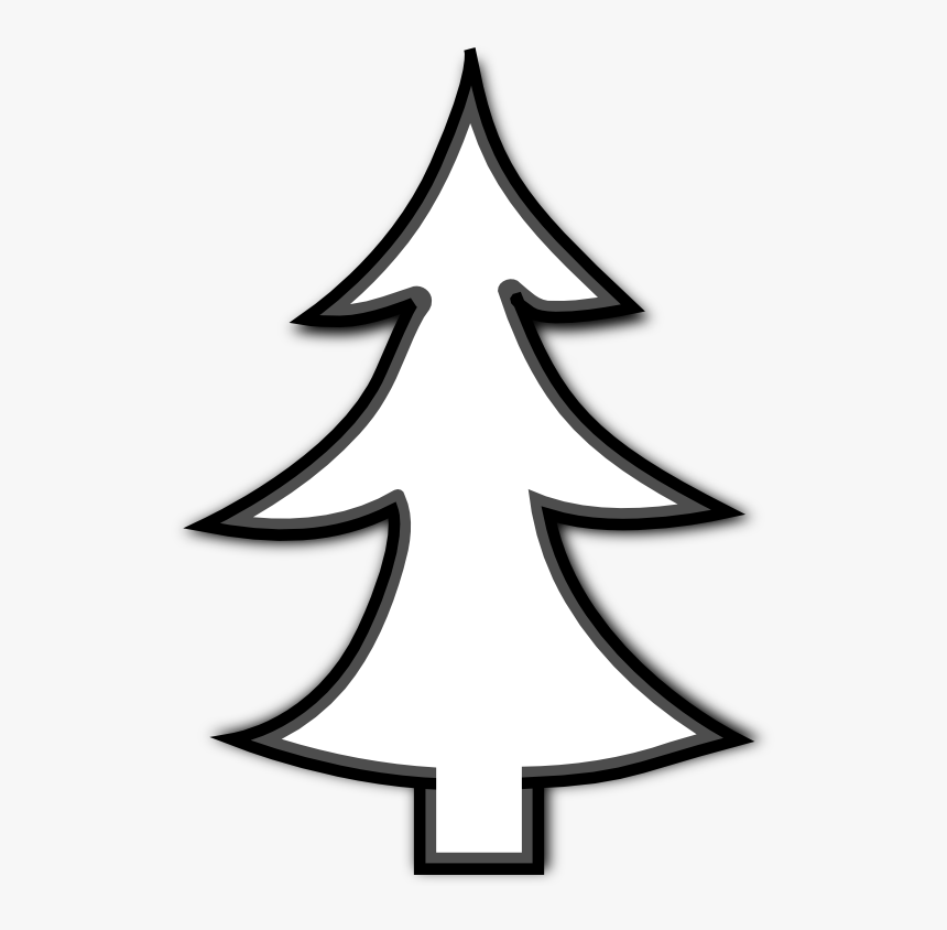 2016 Clipart Ash Wednesday - Christmas Tree Black And White, HD Png Download, Free Download
