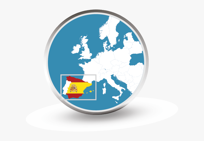 Europe Map - Spain Highlight - Map Of Roman Air Bases, HD Png Download, Free Download