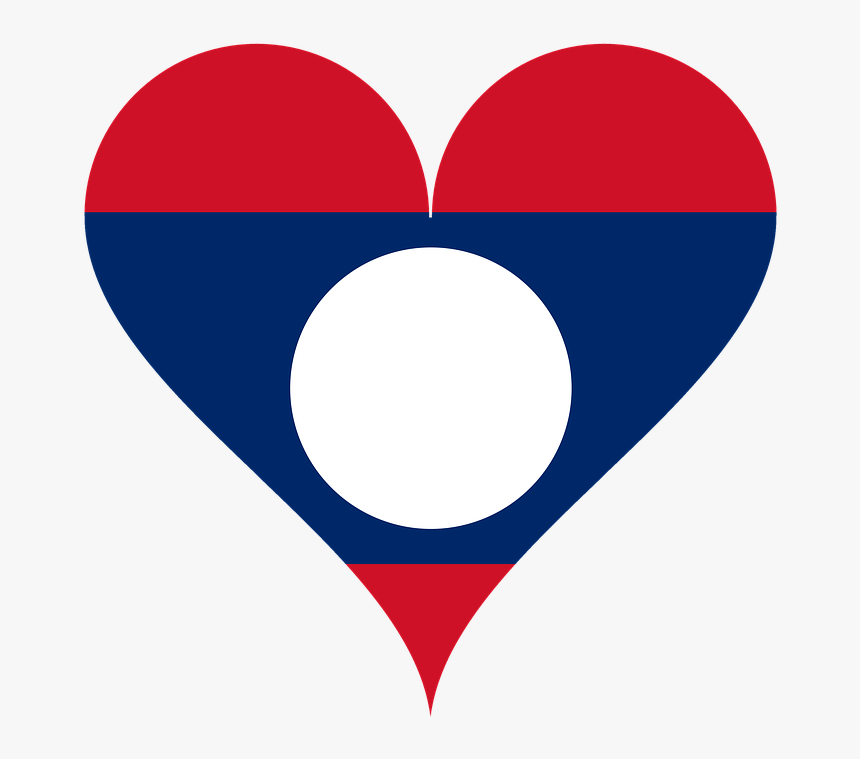 Heart, Love, Laos, Asia, South East Asia, Flag, HD Png Download, Free Download