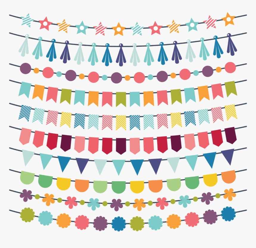 Birthday Flags Png - Happy Birthday Ribbon Png, Transparent Png, Free Download