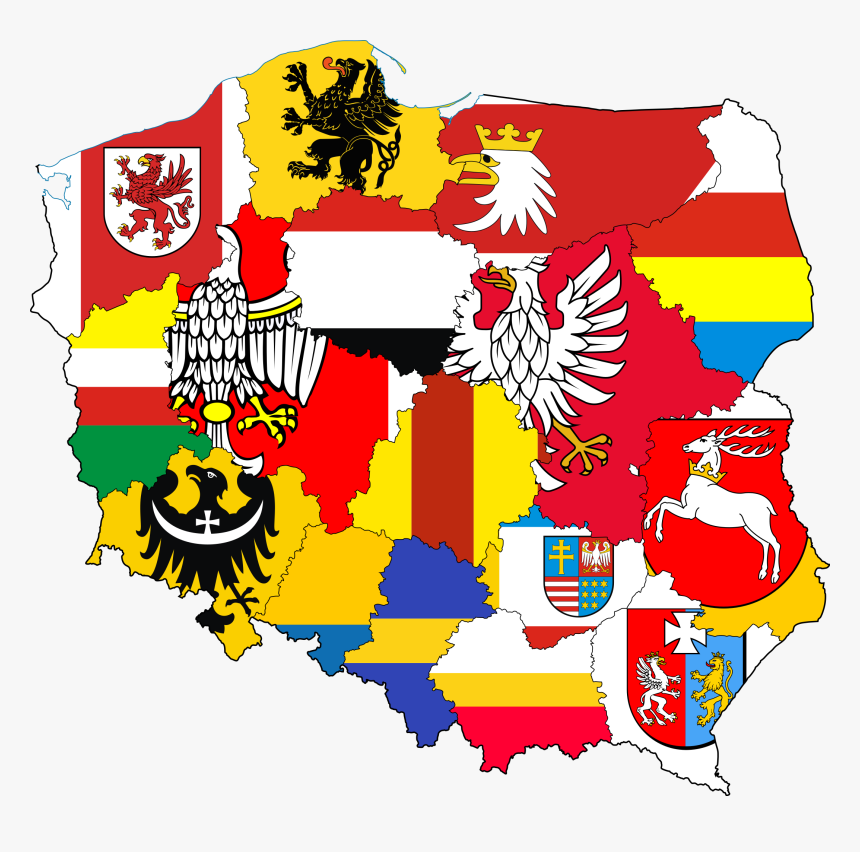 Flag Map Of Poland, HD Png Download, Free Download