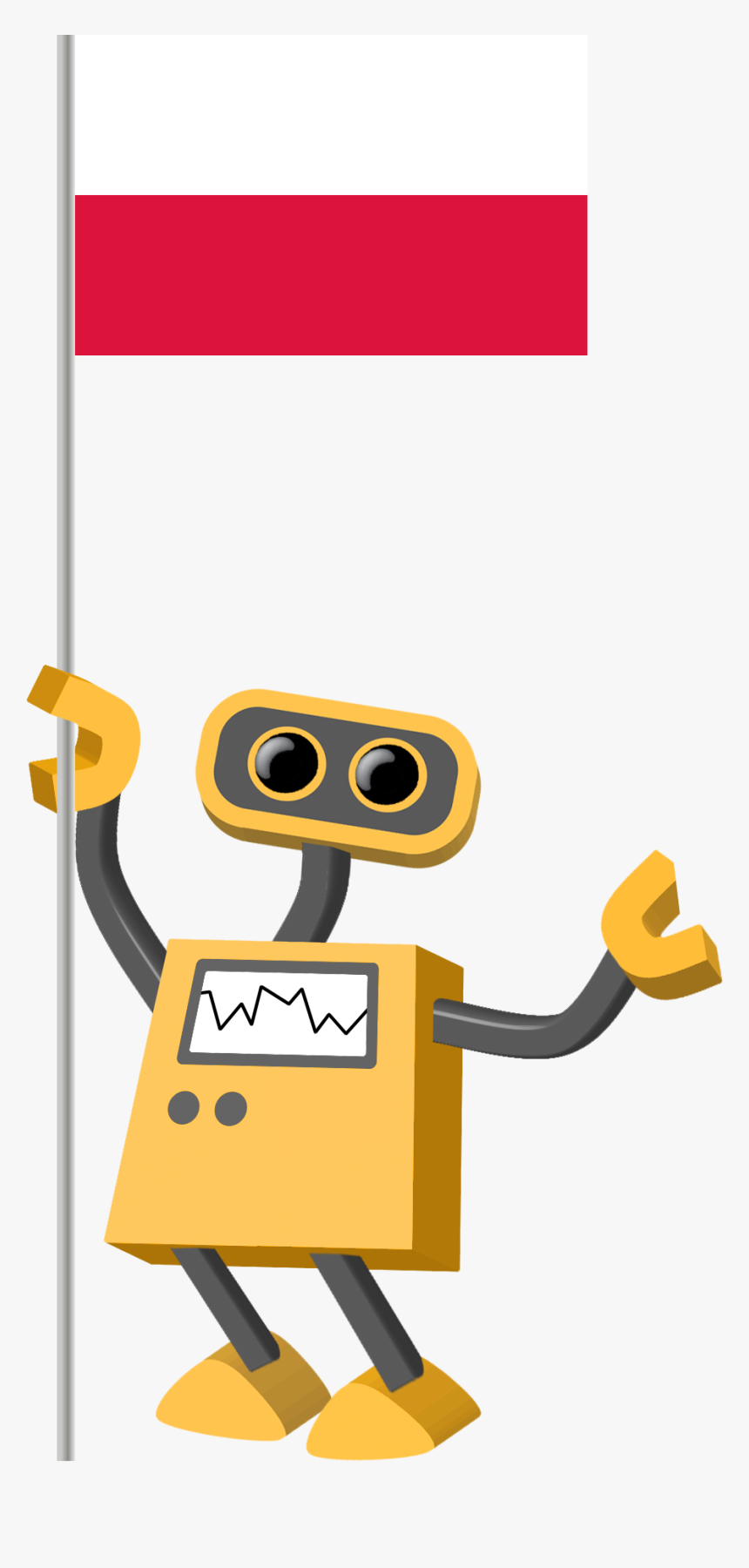 Robot With Stop Sign, HD Png Download, Free Download