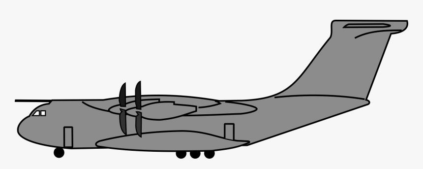 Clipart Airplane Profile - Airbus A400m, HD Png Download, Free Download