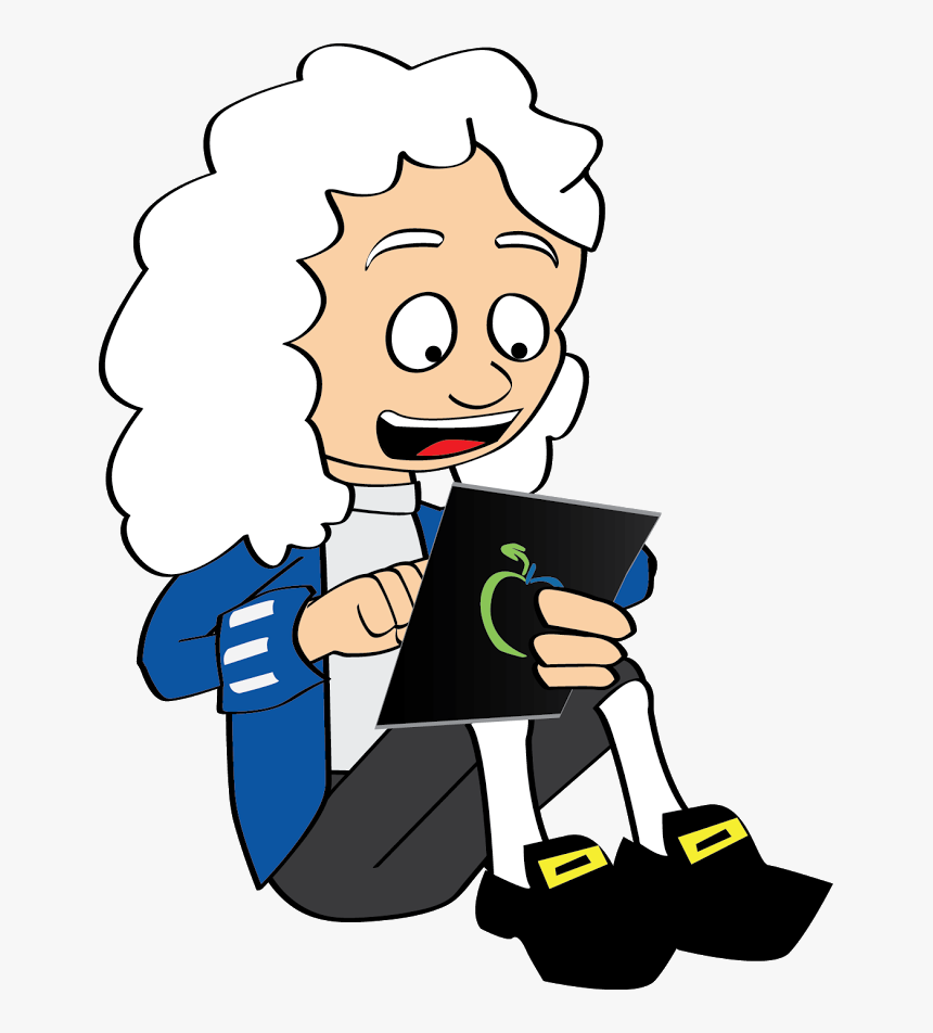 Person Taking Notes Png - Cartoon Isaac Newton Png, Transparent Png, Free Download