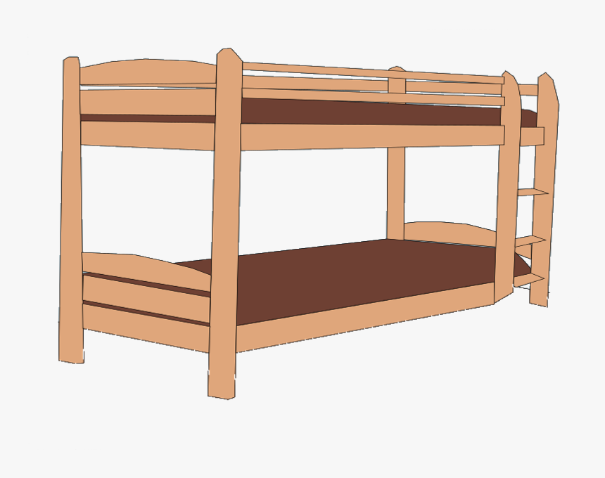 Transparent Bed Clip Art - Bunk Bed Clipart, HD Png Download, Free Download