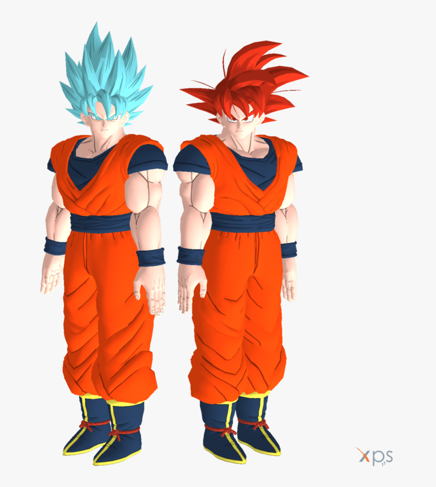 Dragon Ball Png Download Goku Ssgss 3d Model Transparent Png Kindpng