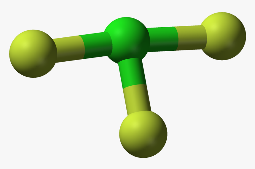 Chlorine Trifluoride 3d Balls - Chlorine Trifluoride 3d Structure, HD Png Download, Free Download