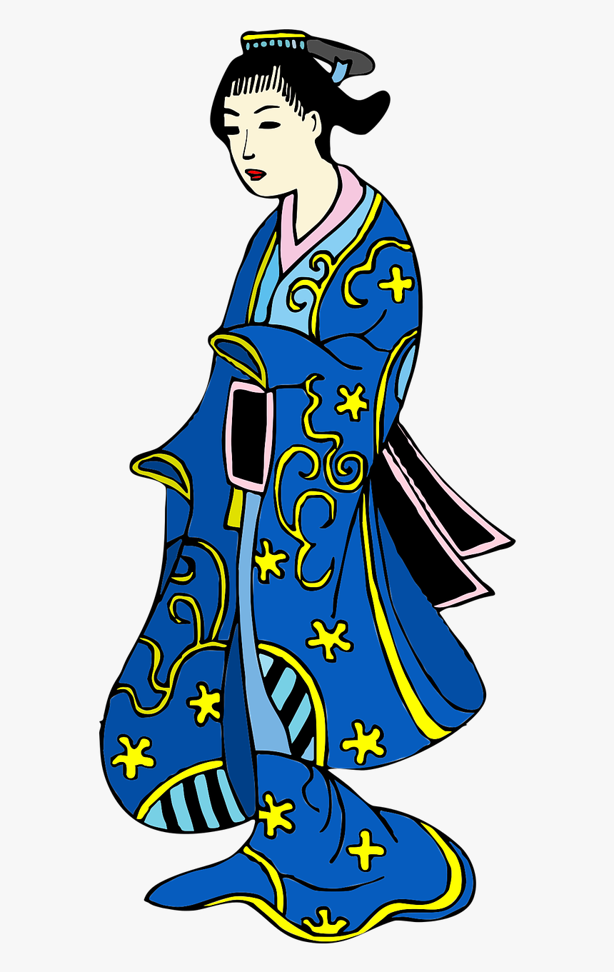 Asian Chinese Kimono Free Photo - Transparent Chinese Woman, HD Png Download, Free Download