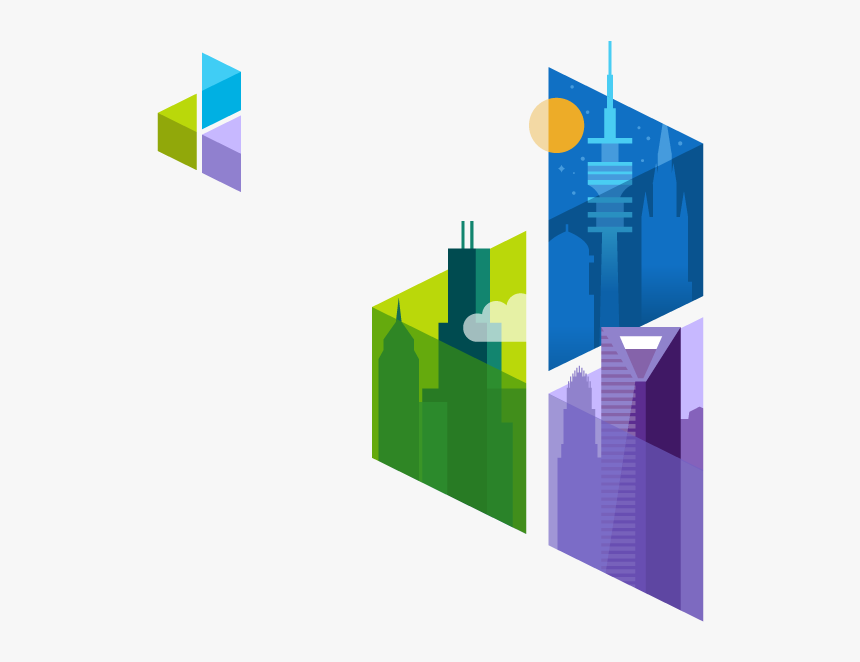D3 Logo Cities Vector Branding Illustration Design - Graphic Design, HD Png Download, Free Download