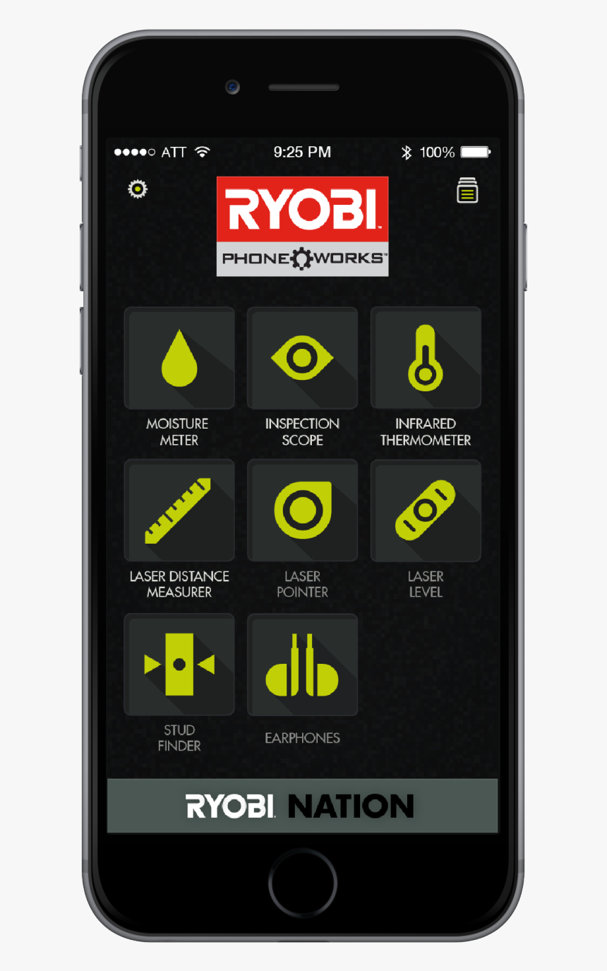 Ryobi App Interface, HD Png Download, Free Download