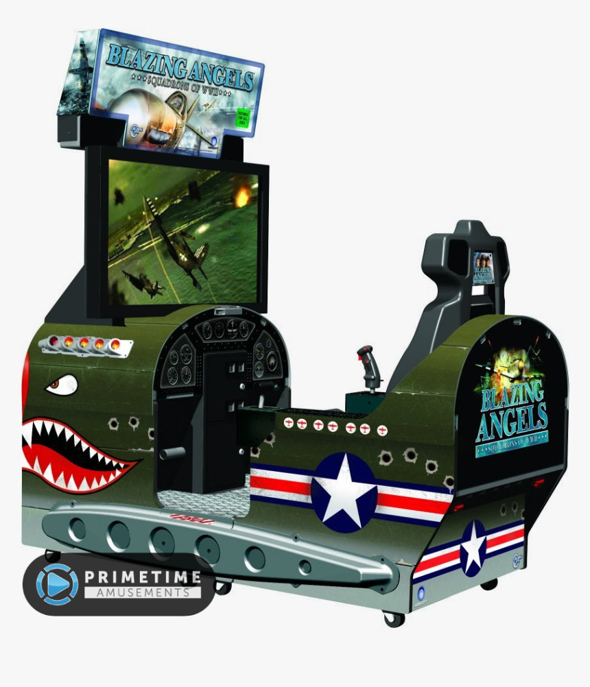 Blazing Angels Squadrons Of Wwii Deluxe Sit-down Arcade - Blazing Angels Arcade Game, HD Png Download, Free Download