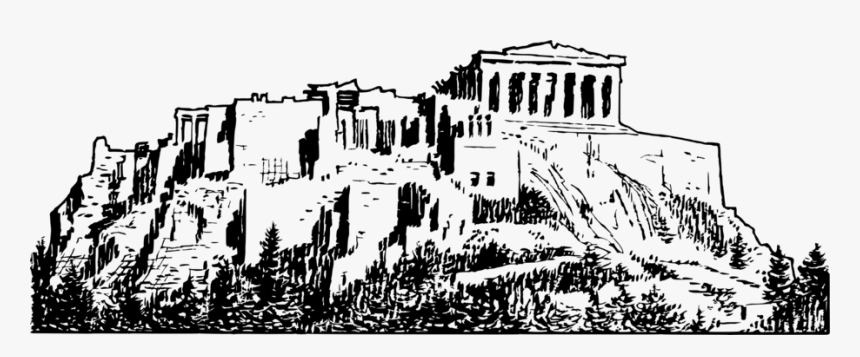 Acropolis Coloring Page, HD Png Download, Free Download