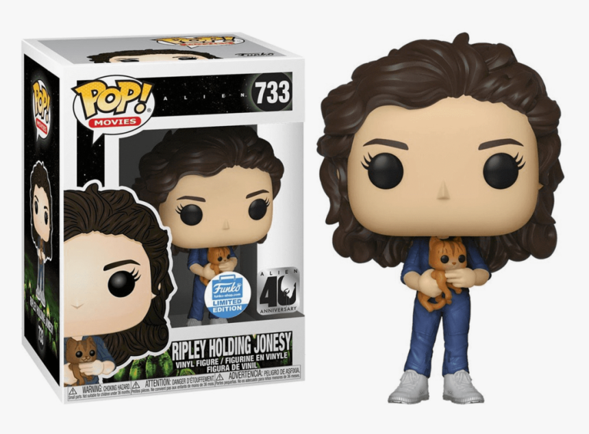 [consignment] Funko Pop Alien 40th - Funko Pop Ripley Holding Jonesy, HD Png Download, Free Download