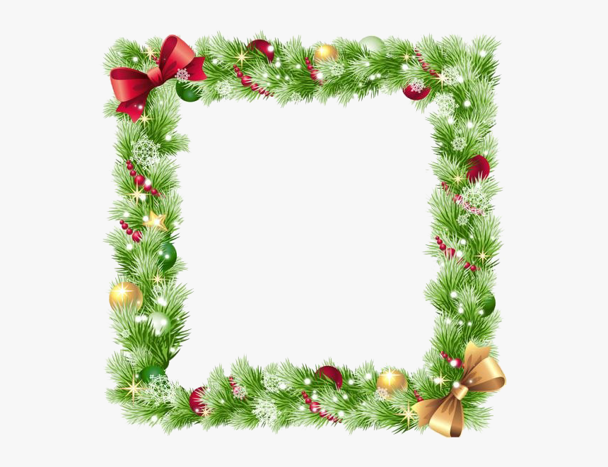 Square Christmas Frame Background Png - Transparent Christmas Border Png, Png Download, Free Download