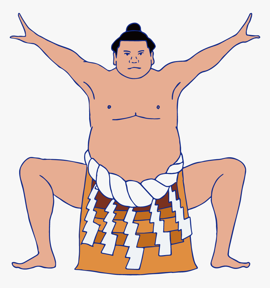 Transparent Sumo Wrestler Clipart - Cartoon, HD Png Download, Free Download