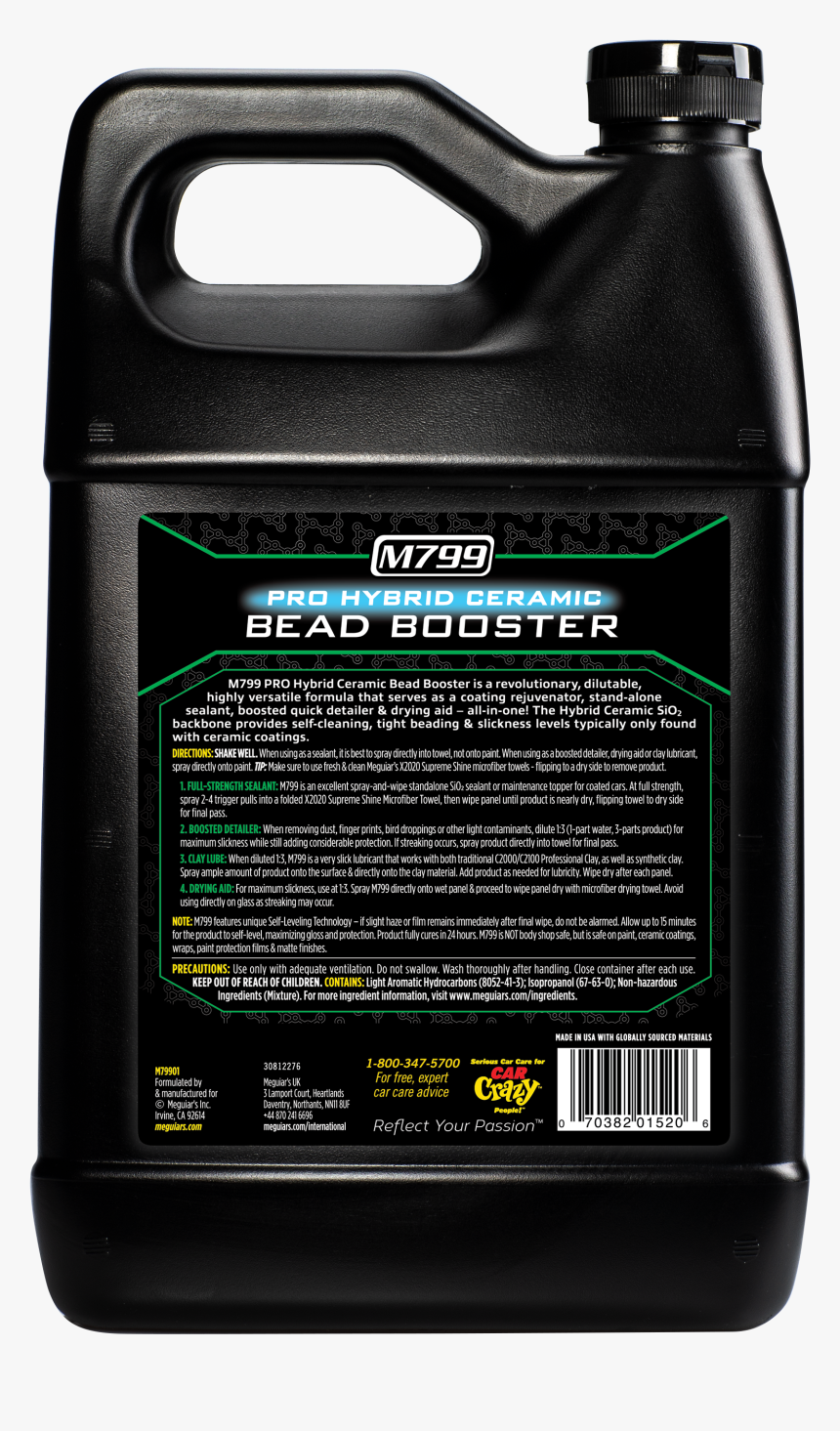 Meguiar’s 799 Pro Ceramic Bead Booster Ceramic Boost - Leather, HD Png Download, Free Download