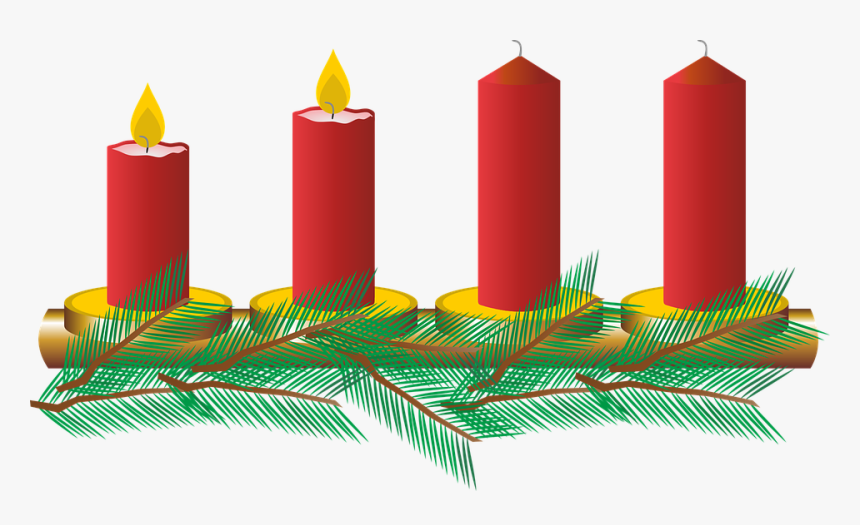 Advent, Second Advent, Christmas, Christmas Jewelry - Advent Candle Clipart, HD Png Download, Free Download