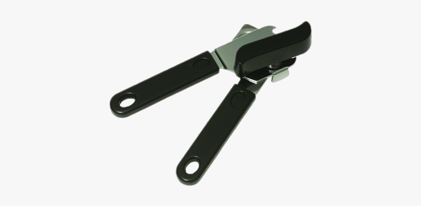 Can Opener With Black Handle - Can Opener Black Handle, HD Png Download, Free Download