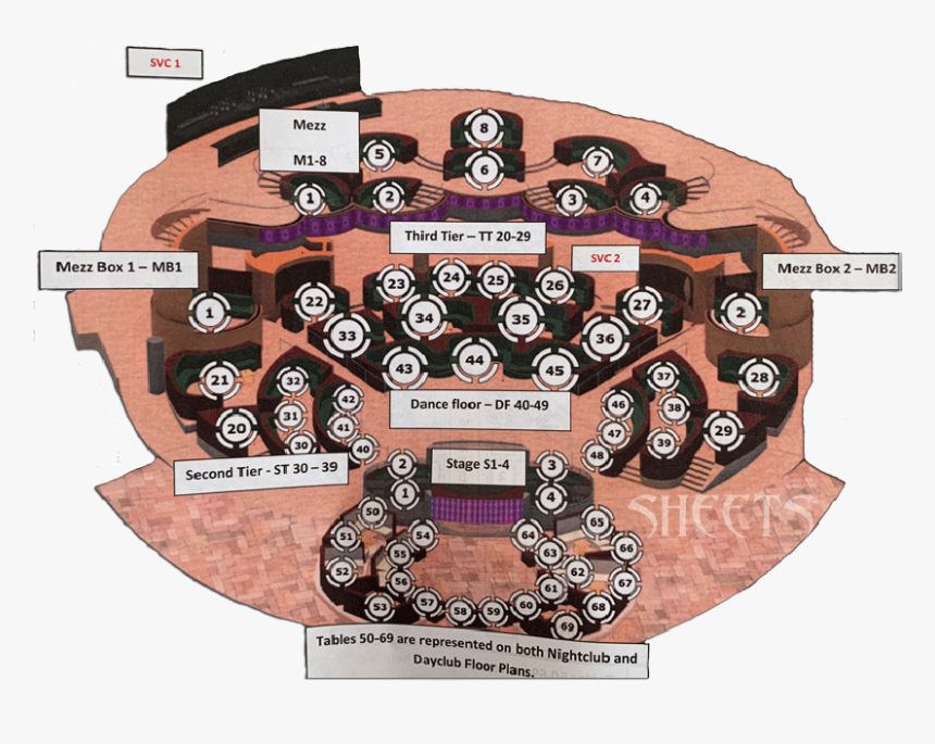 Kaos Vegas Club Floor Plan, HD Png Download, Free Download