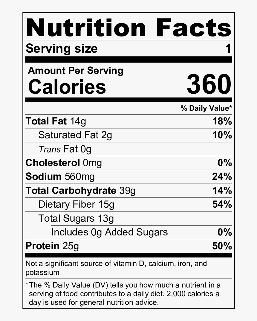 Blueberry Muffin Protein Smoothie Nutrition Label - Popcorn Nutrition Facts 100g, HD Png Download, Free Download