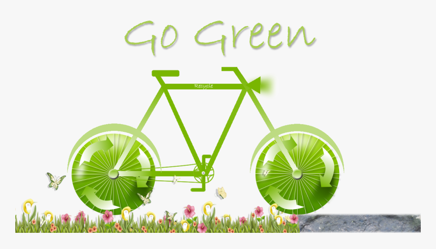 Cycleorrecycle-gogreen - Go Green Posters Png, Transparent Png, Free Download