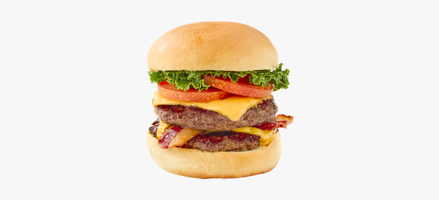 Broadway Burger With Bacon, Lettuce And Tomato - Cheeseburger, HD Png Download, Free Download