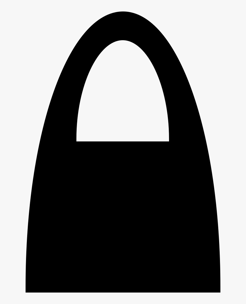 Black Shopping Bag Silhouette Of Big Handle - Arch, HD Png Download, Free Download