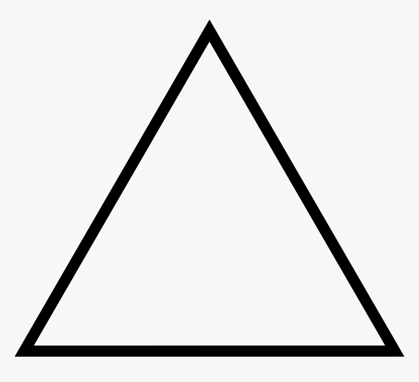 Triangulo Equilátero - - Drawing Of Triangle, HD Png Download, Free Download