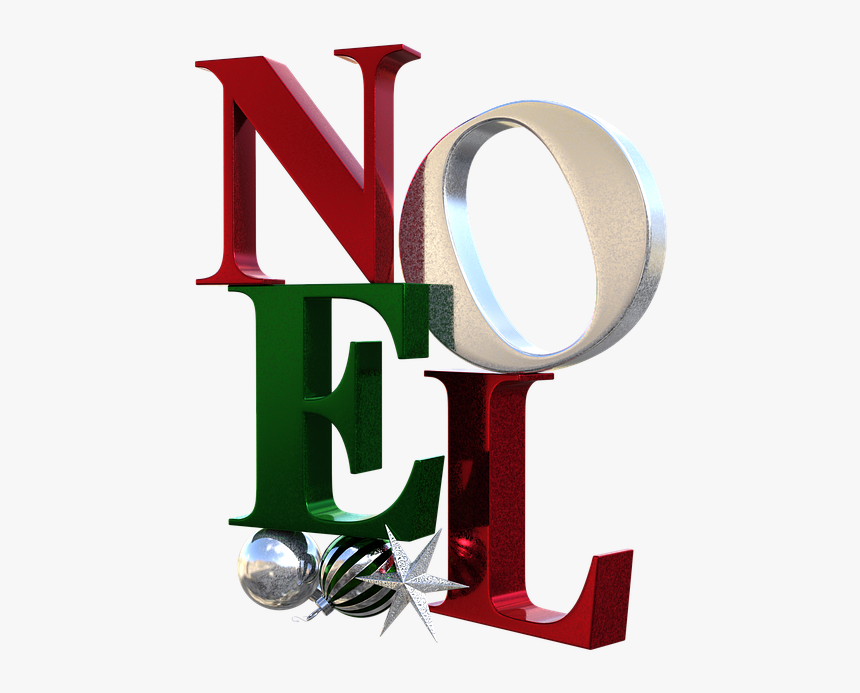 Navidad, Texto, Noel, Adornos, Bolas, Decoración - Sign, HD Png Download, Free Download