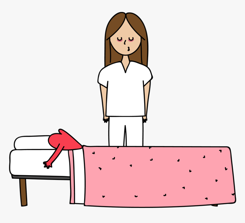 Tired Bed Sticker By Enfermera En Apuros - Enfermera Cansada Gif, HD Png Download, Free Download