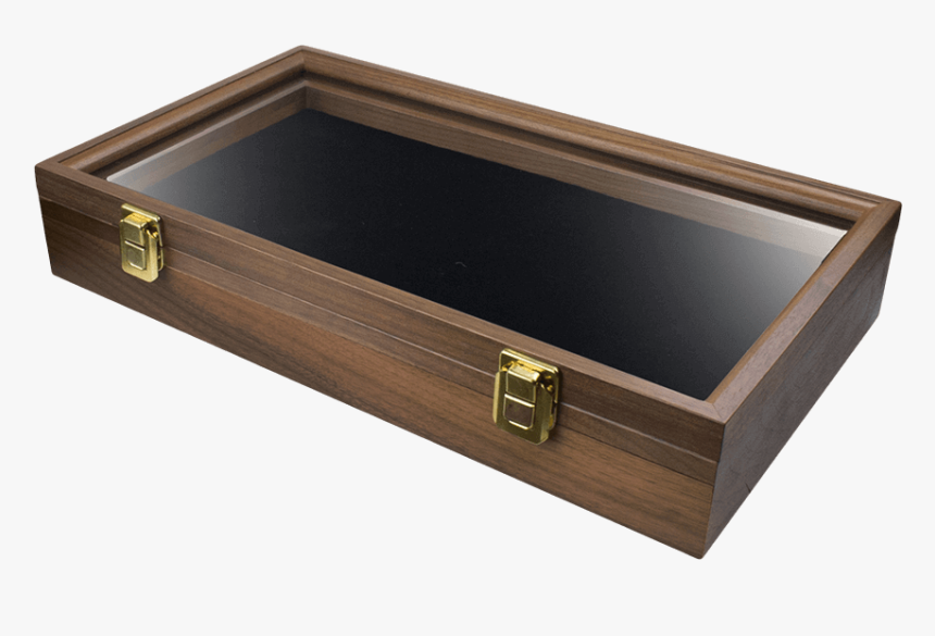 Dark Wood Pistol Replica Display Box - Drawer, HD Png Download, Free Download