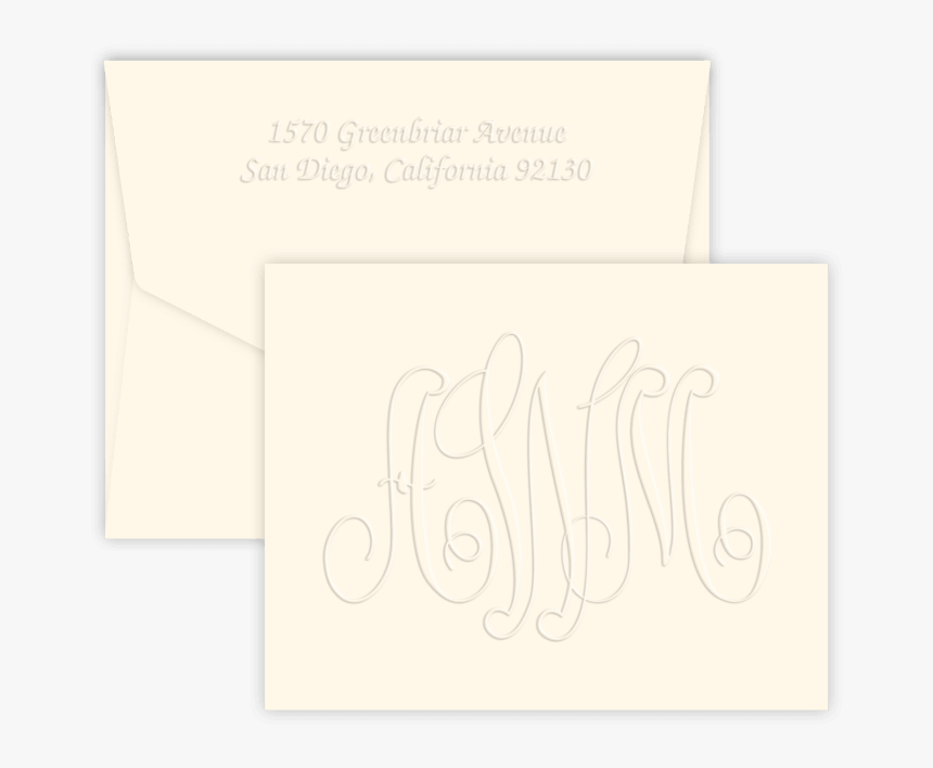 Henry Traditional Monogram Fold Notes - Envelope, HD Png Download, Free Download