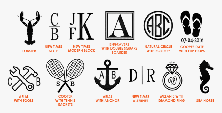 Monogram - Anchor, HD Png Download, Free Download