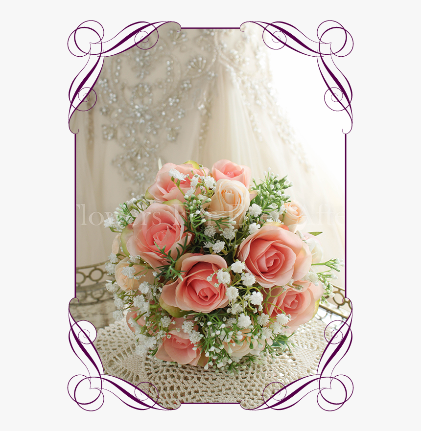 Clip Art Coral Wedding Flowers - Fake Wedding Bouquets Australia, HD Png Download, Free Download