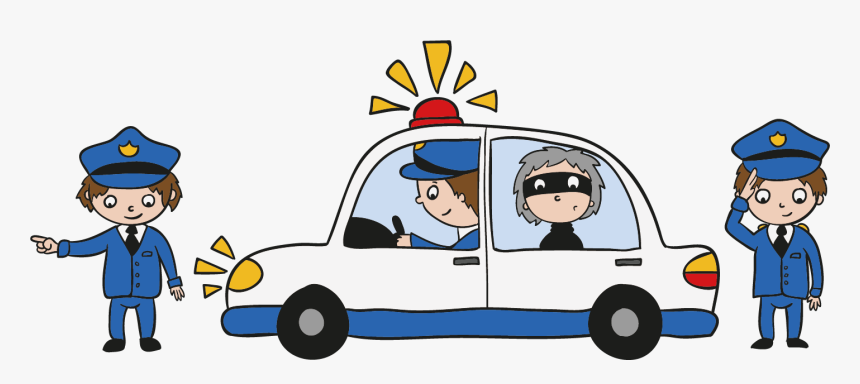 Clip Art Officer Car Clip Art - Police Car Siren Clipart, HD Png Download, Free Download