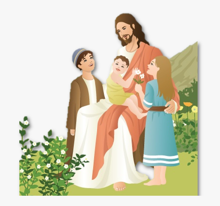 Jesus And Children Deviantart, HD Png Download - kindpng