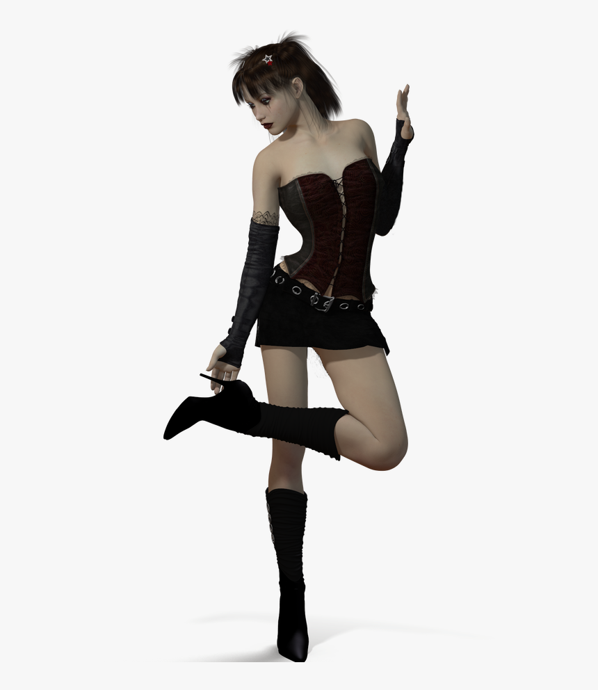 Goth Girl Png, Transparent Png, Free Download