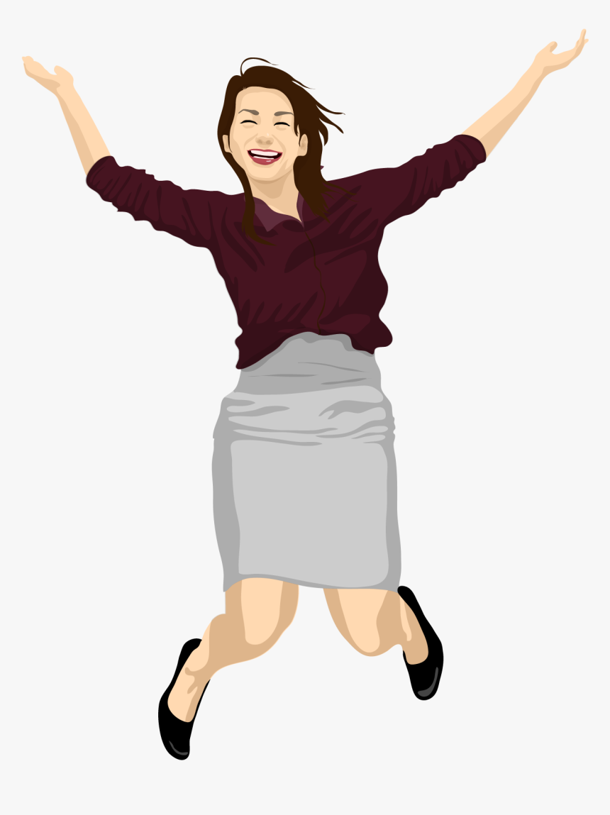 Transparent Mujer Feliz Png - Happy Woman Vector Png, Png Download, Free Download