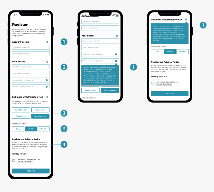 The Following Examples Will Outline Some Ux Recommendations - Information Tooltip Mobile Ux, HD Png Download, Free Download
