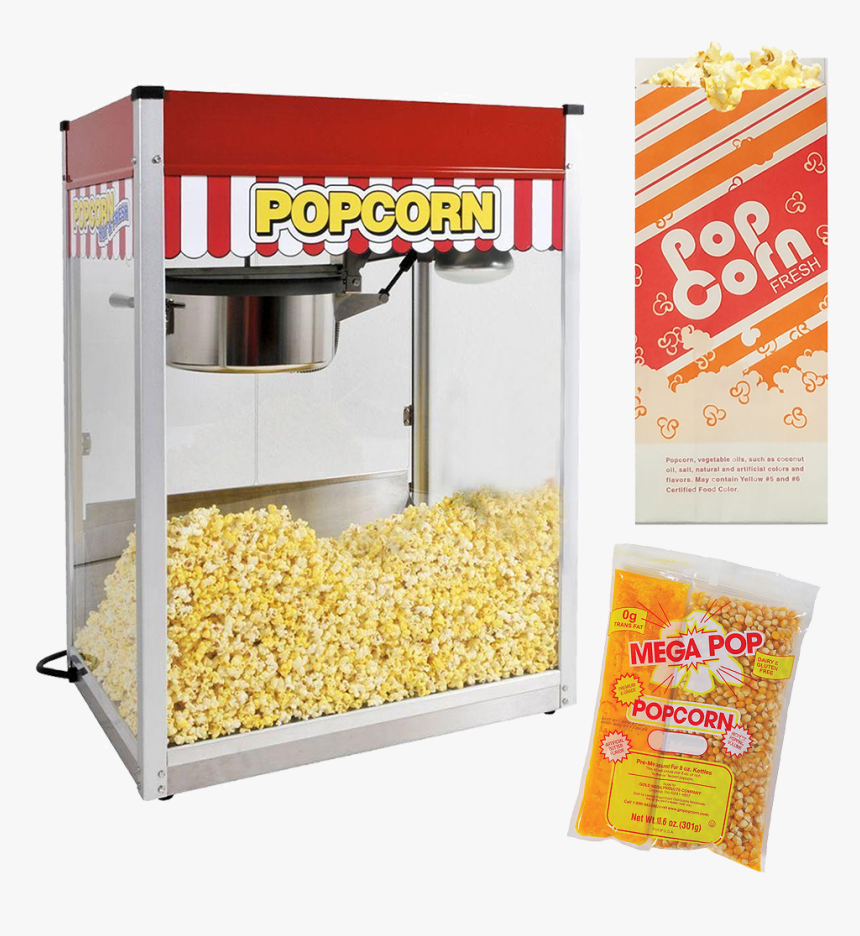 Popcorn Machine Rental Plymouth Cape Cod Ma - Popcorn, HD Png Download, Free Download