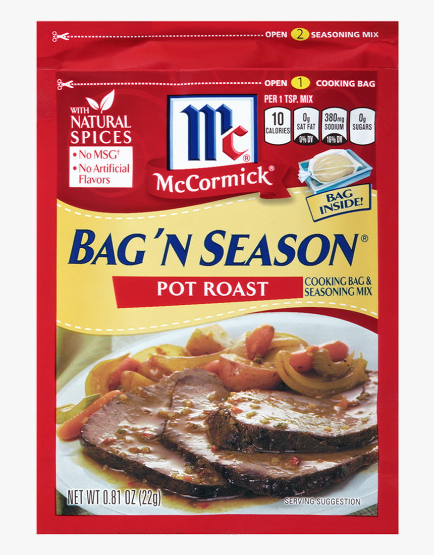 Bag N Season Pot Roast - Mccormick Bag N Season, HD Png Download, Free Download